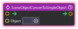 SceneObjectConvertToSimpleObject