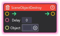 SceneObjectDestroy