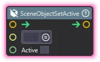 SceneObjectSetActive