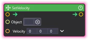 SetVelocity
