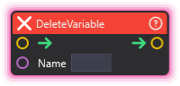 DeleteVariable