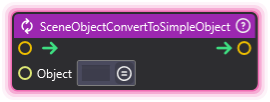 SceneObjectConvertToSimpleObject