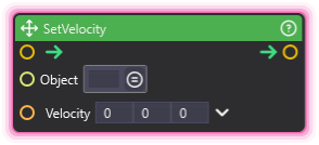 SetVelocity