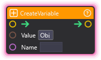 Create Variable node