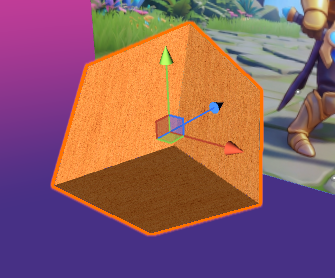 Transform gizmo with RGB arrows