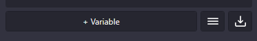 Add variable button
