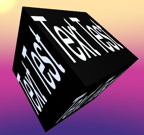 A MoxRelay source applied to an object as a live material