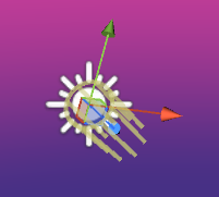 Light object with visible gizmo