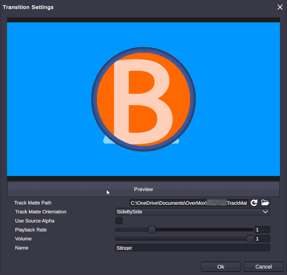 Stinger transition properties